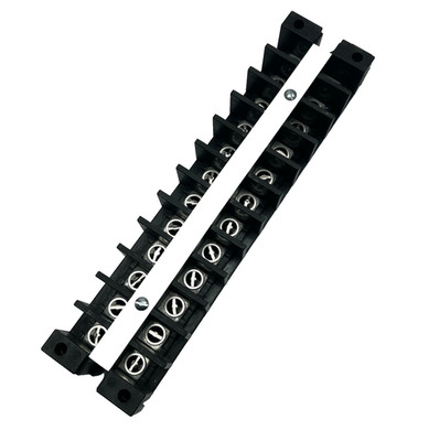 EB25B12 TERMINAL BLOCK WITH BARRIER 12 POSITION SPACING 600V 30A NEW