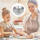 12 Pcs Aluminum Alloy Half Ball Bath Mold Semicircle Shape Craft Baking Mould