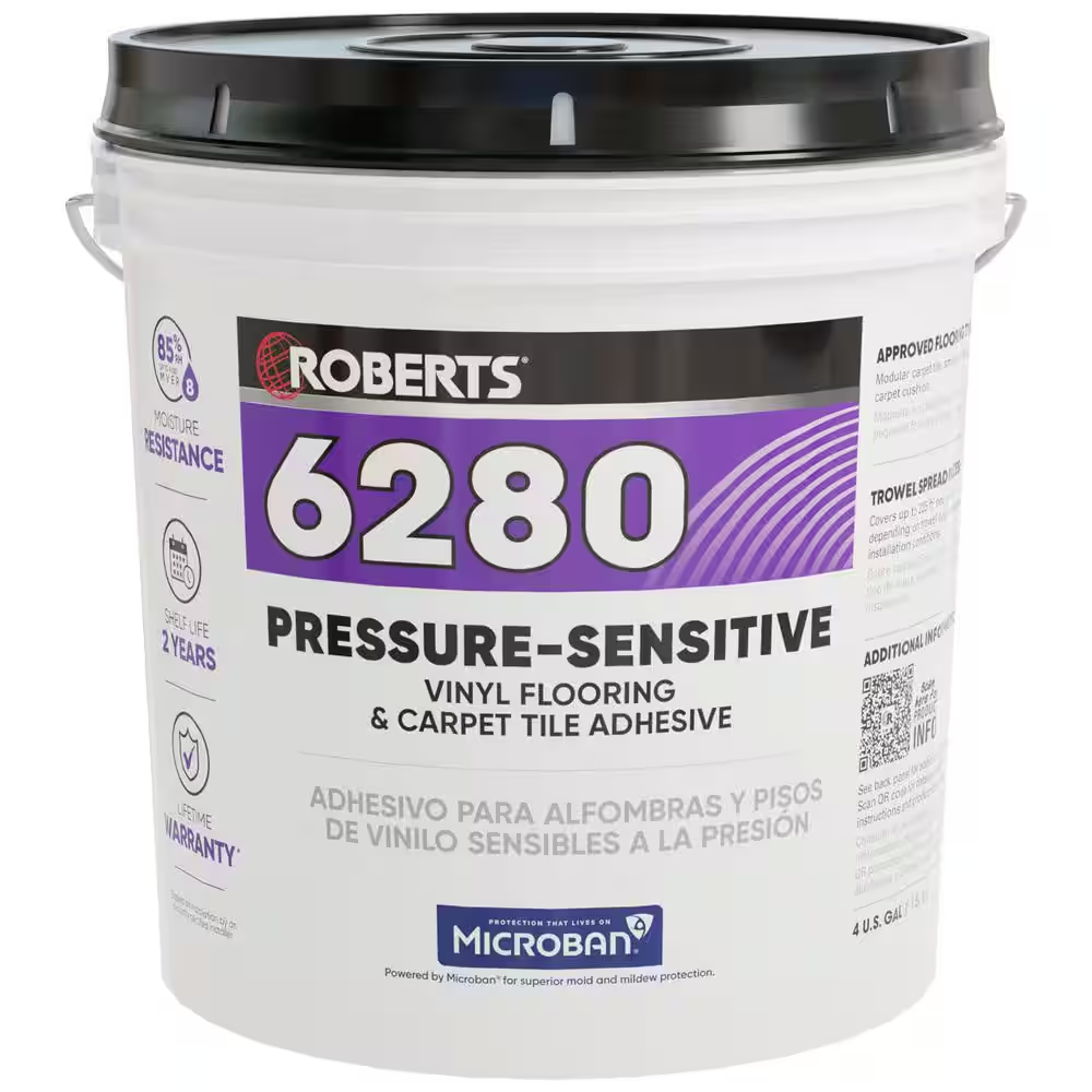 16 Qt. (4 Gal.) Pressure Sensitive Releasable Multi-Flooring Adhesive