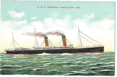 AK Passagierschiff R.M.S Oceanic, White Star Line