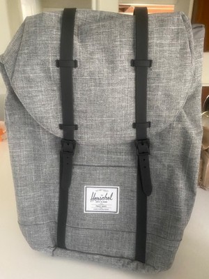 HERSCHEL Little America Raven Crosshatch/Black Buckle Backpack Laptop