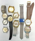 Lot  Vintage Timex Mens Watches Mechanical Hand Wind Automatic Parts Fix 3
