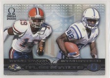 2000 Pacific Omega NFL Generations Travis Taylor Marvin Harrison #7 HOF 2s4