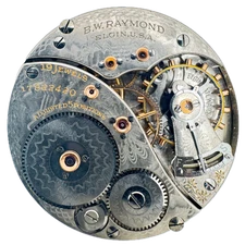 Antique 16s 1914 Elgin 19j Mechanical Railroad Pocket Watch Movement 372 USA