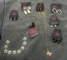 Lot of 12 Pieces - Paparazzi Jewelry Necklaces Earrings Rings Set Fashion