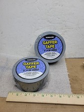 Qtu: 2 Gaffers Tape 2" x 30 Yards Heavy Duty, Easy to Rip, Residue-Free Black