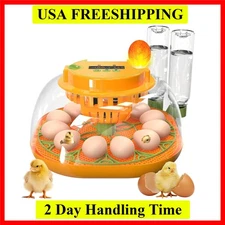 Incubators for Hatching Eggs, 12 Egg Incubator with Automatic Egg Turning