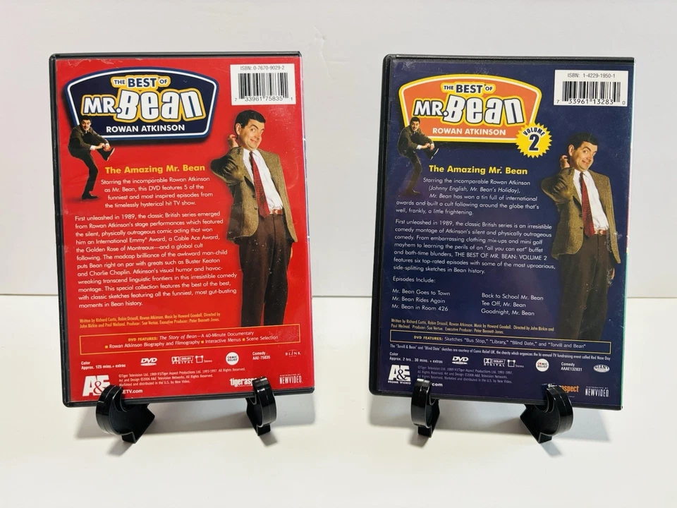 The Best of Mr. Bean Volume 1 & 2 DVD Set  Excellent Condition  Free Shipping Foto 2 de 4