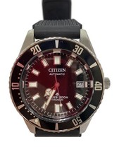 CITIZEN Automatic Wristwatch/Analog/Rubber/BLK/BLK/9051 S129010