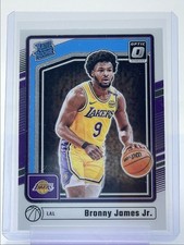 BRONNY JAMES JR. 2024-25 DONRUSS OPTIC RATED ROOKIE BASE LAKERS A RC Q2091