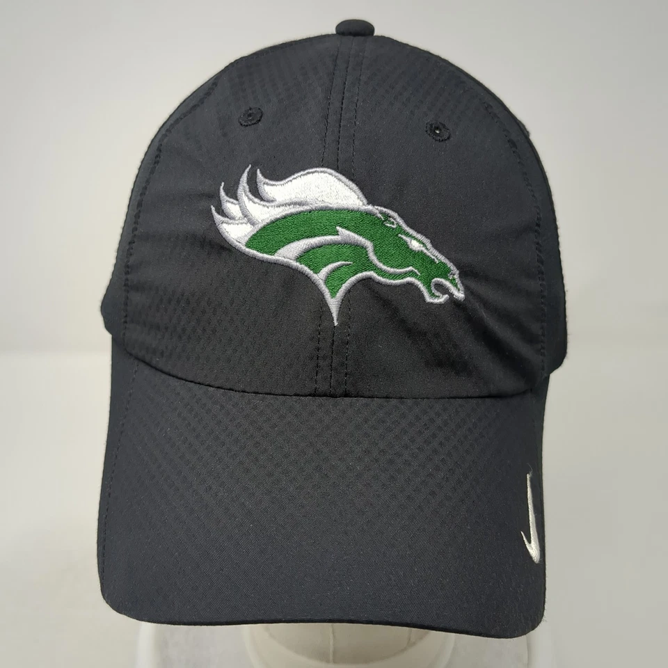 Gorra negra con tirantes de los Denver Broncos talla única bordada Nike Golf Foto 2 de 4