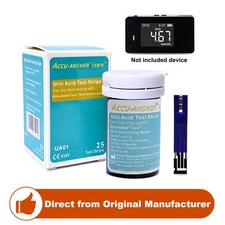 Accu-Answer iSaw Uric Acid Test Strips-25 Test Strips for LBM-01 and for KOMWELL