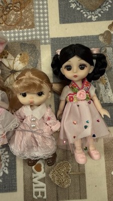 bjd Puppe ca. 20 cm 6er Set komplett