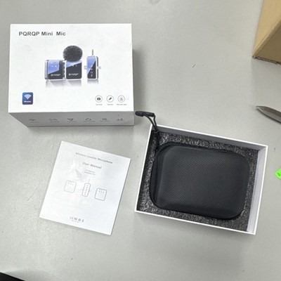 PQRQP Mini Mic Wireless Lavalier Microphone GT19 Noise Reduction with Case