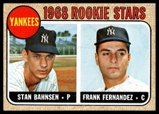 1968 1969 Topps Yankees Lot 12 Cards Rookie Stars Bahnsen Clarke Vintage