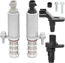 Intake and Exhaust Camshaft Position Actuator VVT Solenoid Valve Kit with Camsha