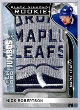 Nick Robertson 2020-21 UD Black Diamond Team Logo Jumbos Rookie #RTL-NR *ML*