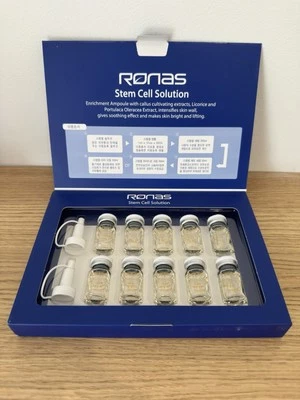 Ronas Stem Cell Solution Ampoule Set MTS Elasticity Wrinkle Lifting K-Beauty
