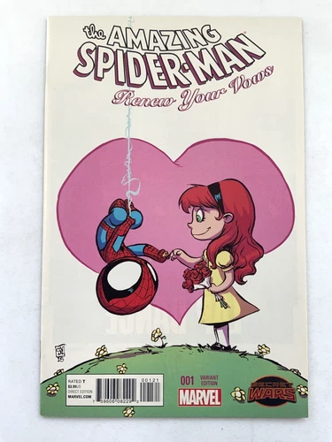 Marvel AMAZING SPIDER-MAN: RENEW YOUR VOWS (2015) #1 Skottie Young Key Issue NM-