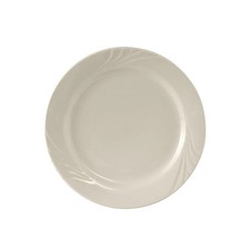 Tuxton China Inc Monterey 6-1/4" Amr White/Eggshell Ceramic Round Plate -3 Dz