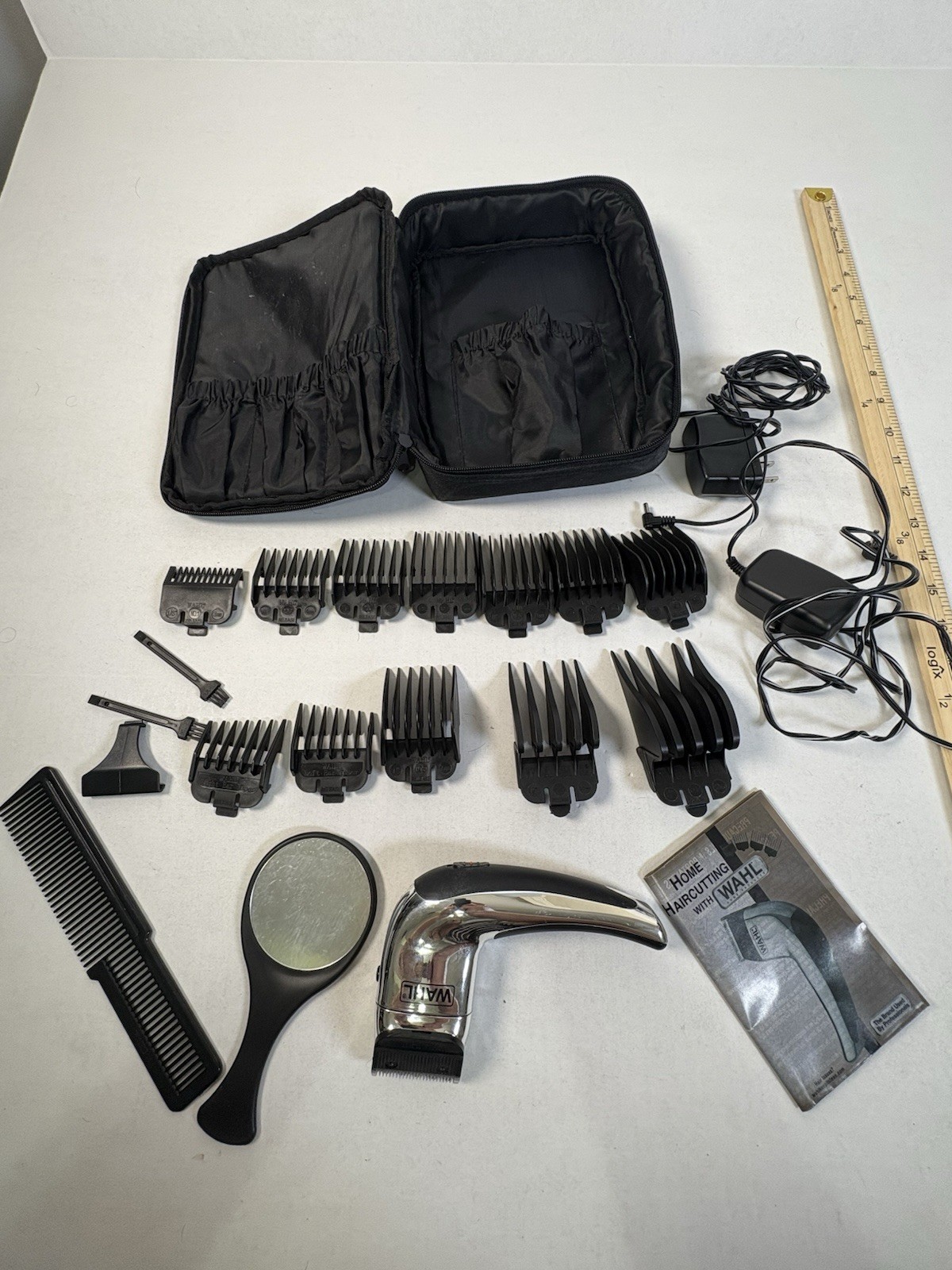 Wahl Self-Cut Chrome Pro Hair Clipper Set Model 79231 – Chrome Handle – Works