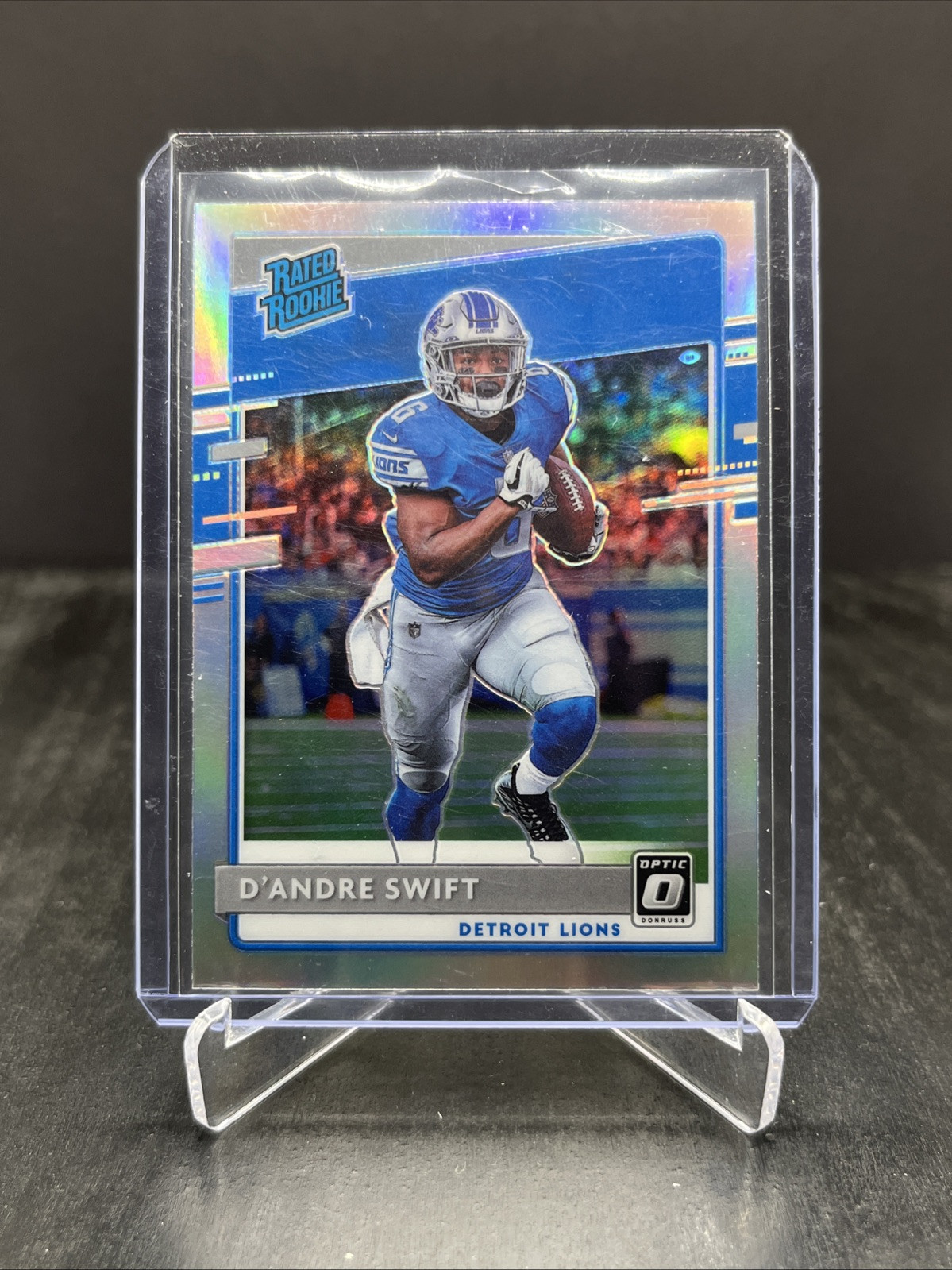 2020 Panini Mosaic D'Andre Swift Rated Rookie Holo Silver RC #159