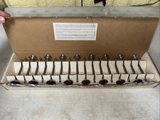 SET OF 16 DEL WEST COSWORTH DFS EX 1.25 CTC VALVES MFG 5-06-1992