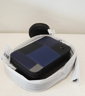 Coach Charter Crossbody Bag 19 With Patchwork - Black ( Origin