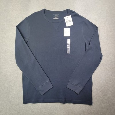 Sonoma Thermal Shirt Mens XL Navy Waffle Knit Crew Neck