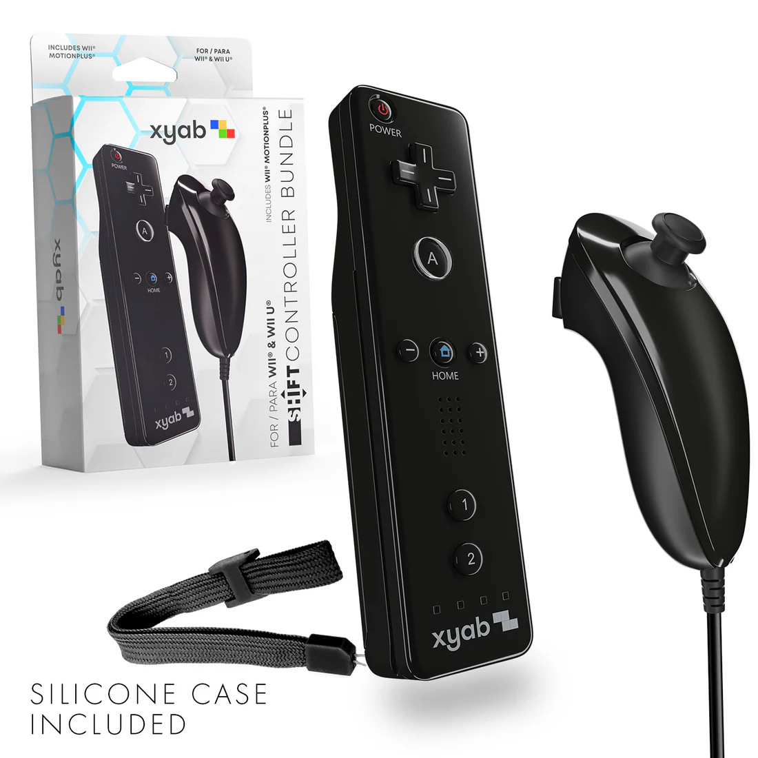 XYAB - Wii Remote Nunchuck Controller for Nintendo Wii/Wii U Game