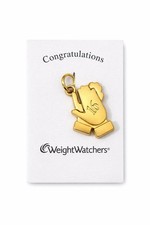 2014 Weight Watchers WW 16 LB Pound Gold Clapping Hands Charm--Brand New