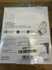 New Sony MDR-ZX110 Ear-Pad On the Ear Headband Headphones - White