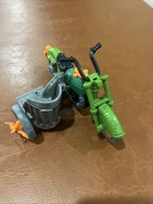 VTG 1989 TMNT SEWER CYCLE w/ SIDECAR And News Cycle Vehicles PLAYMATES
