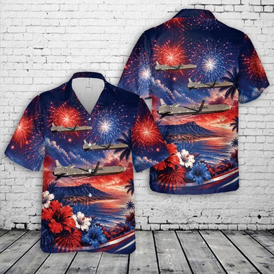 US Air Force AGM-86 ALCM, 4th Of July Hawaiian Shirt