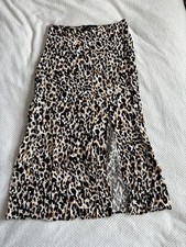 Leopard Print Midi Skirt