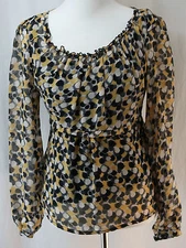 AB Studio, Large Blouse with Attached Black Cami, New without Tags