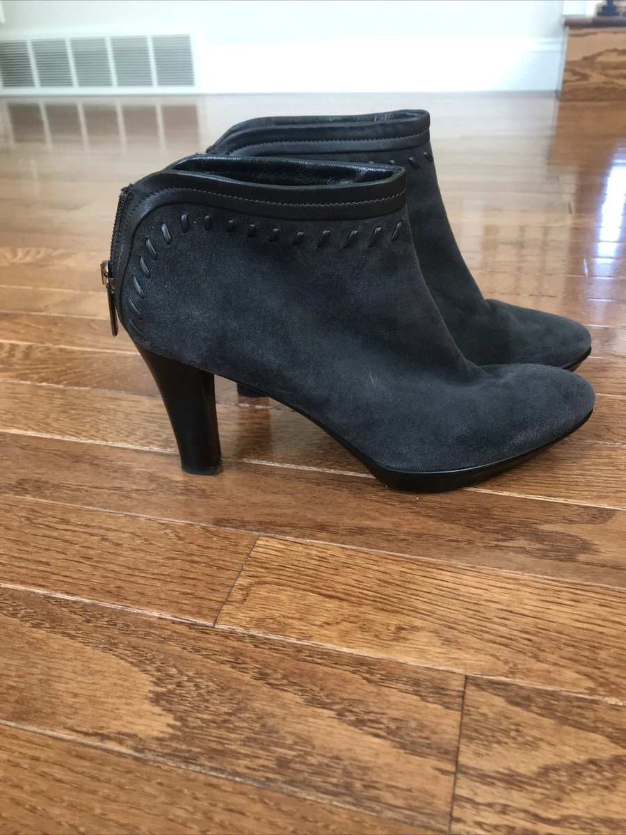 AQUATALIA RILEY ANKLE BOOTS Gray Suede 6.5 by Marvin K Made in