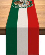 Mexico Independence Day Table Runner Viva Mexico Decoration Indoor Outdoor Party