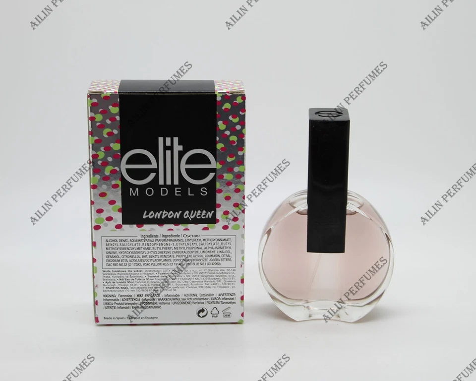 Elite Models London Queen EDT 1,7 oz (50 ml) spray para mujer Foto 2 de 2