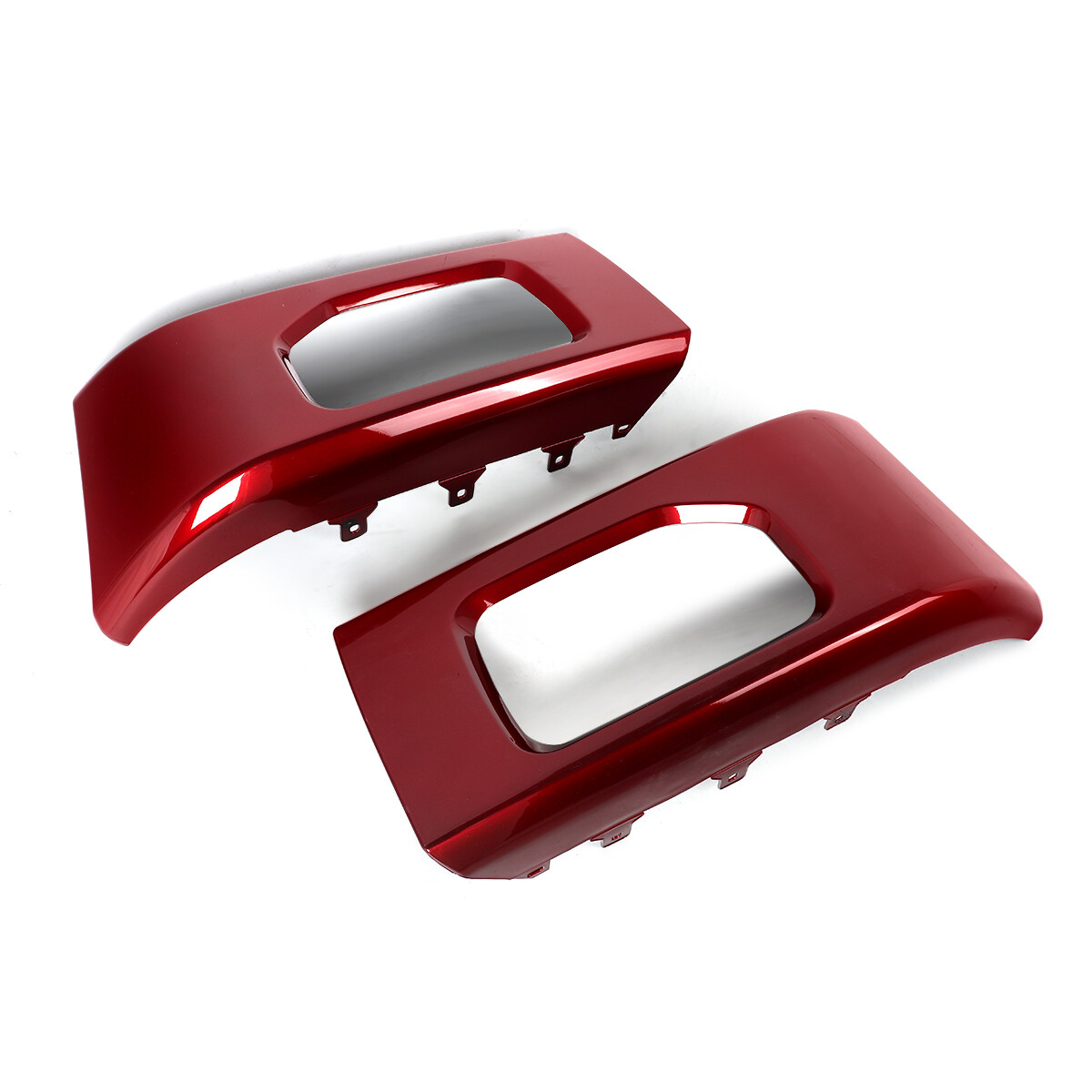 For 2015 2016 2017 Ford F-150 F150 Ruby Red Front Bumper Face Bar End Cover Pair