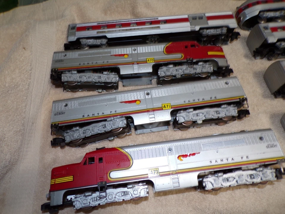 Vintage American Flyer Santa Fe The Chief Passenger Set 5683RH ABA & 5 Cars NICE - Image 4 of 4