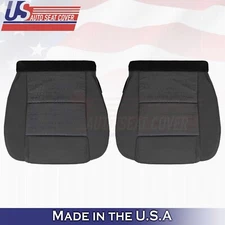 2005 2006 2007 For Ford Mustang Driver & Passenger Bottom Cloth Seat Covers BLK