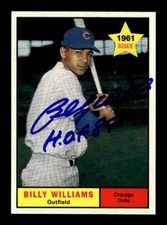 Billy Williams Signed 2019 Topps Update Iconic Card Reprints W/ 