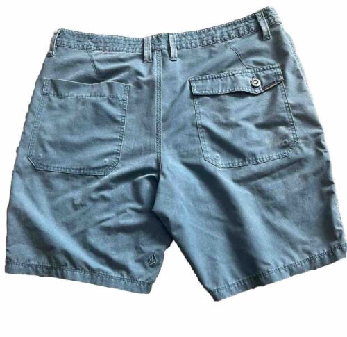 Mens Volcom Velcom Team Shred Static Hybrid Shorts Blue Size 36 K* - Picture 3 of 3