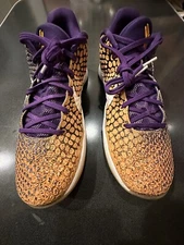 Zoom Kobe 6 'Lakers Gradient' Men's Size 10.5 - Deep Cleaned by Jason Markk