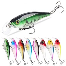 8PCS Minnow Fishing Lure 12g Hard Trolling Sinking Swimbait Saltwater Isca Bass