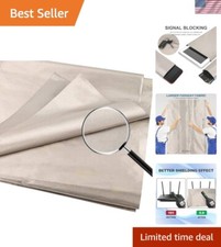 Shielding Faraday Fabric 44in W x 18ft L EMI, RF RFID Shielding Fabric, Mili...