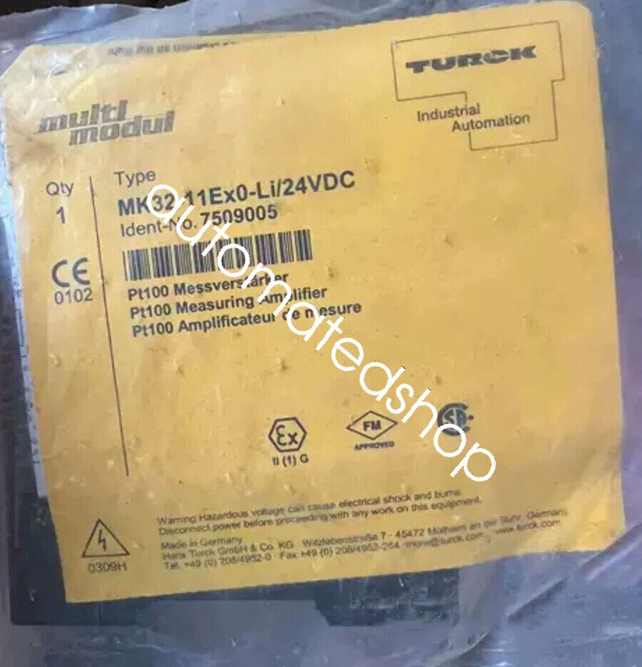 1Pcs New TURCK MK32-11EX0-Li/24VDC Safety Barrier Shipping DHL or FedEX