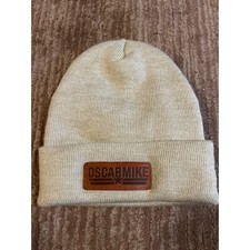 Oscar Mike Beanie Knit Hat Cuffed Made in USA Winter Warm