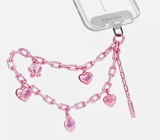 Sanrio My Melody CASETIFY Phone Charm Keychain strap Bracelet Pink NO box